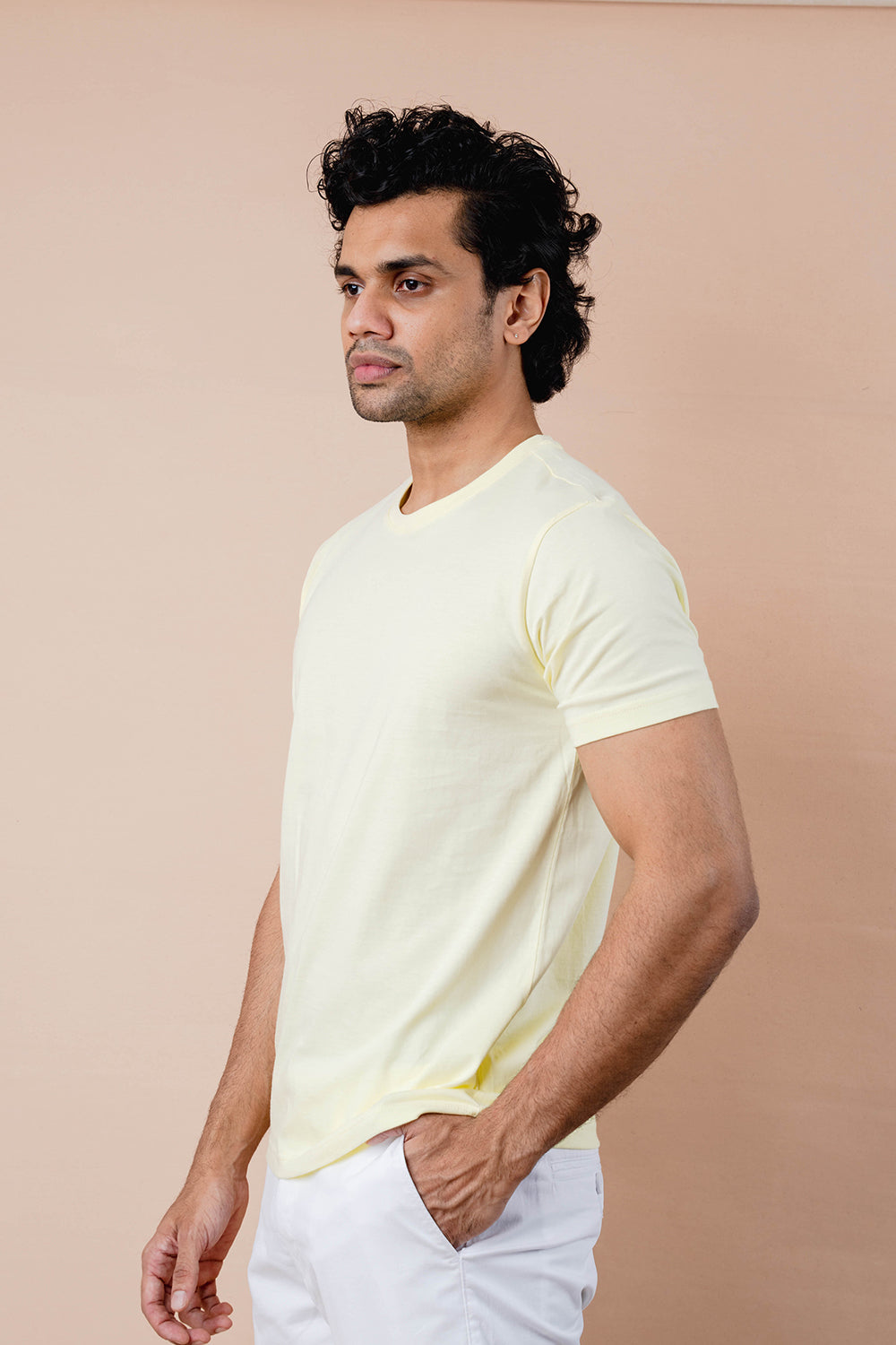 Pure Cotton Crew Neck T-shirt