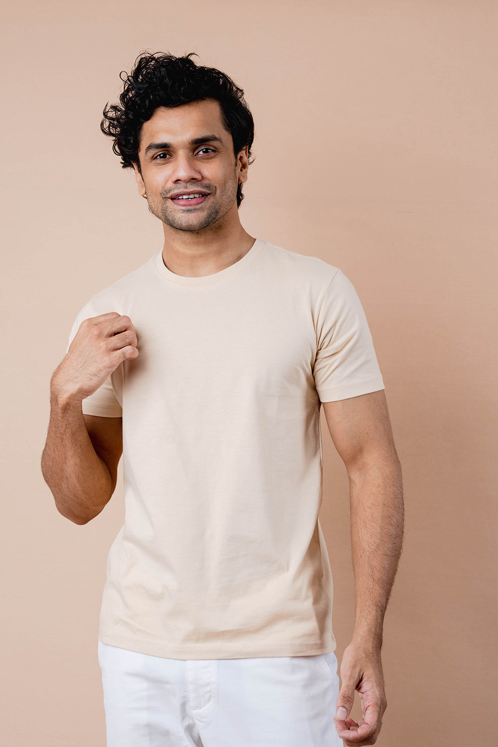 Pure Cotton Crew Neck T-shirt