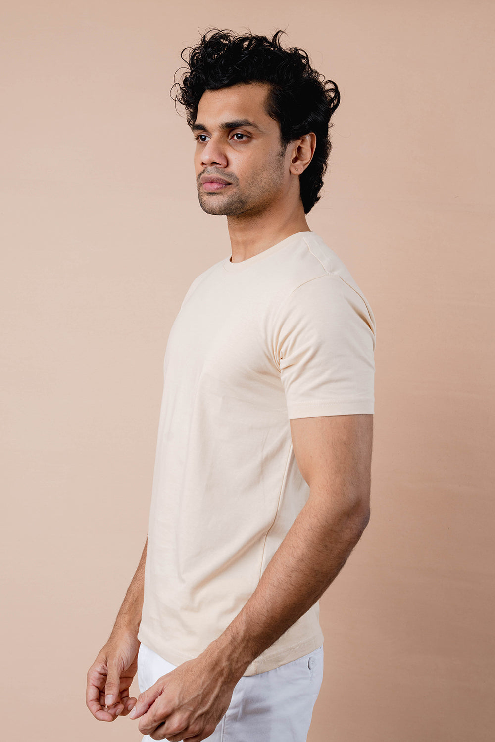 Pure Cotton Crew Neck T-shirt