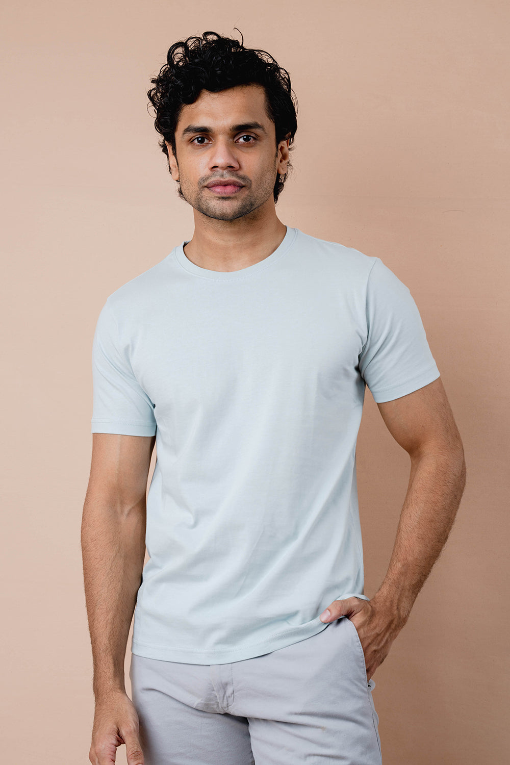 Pure Cotton Crew Neck T-shirt