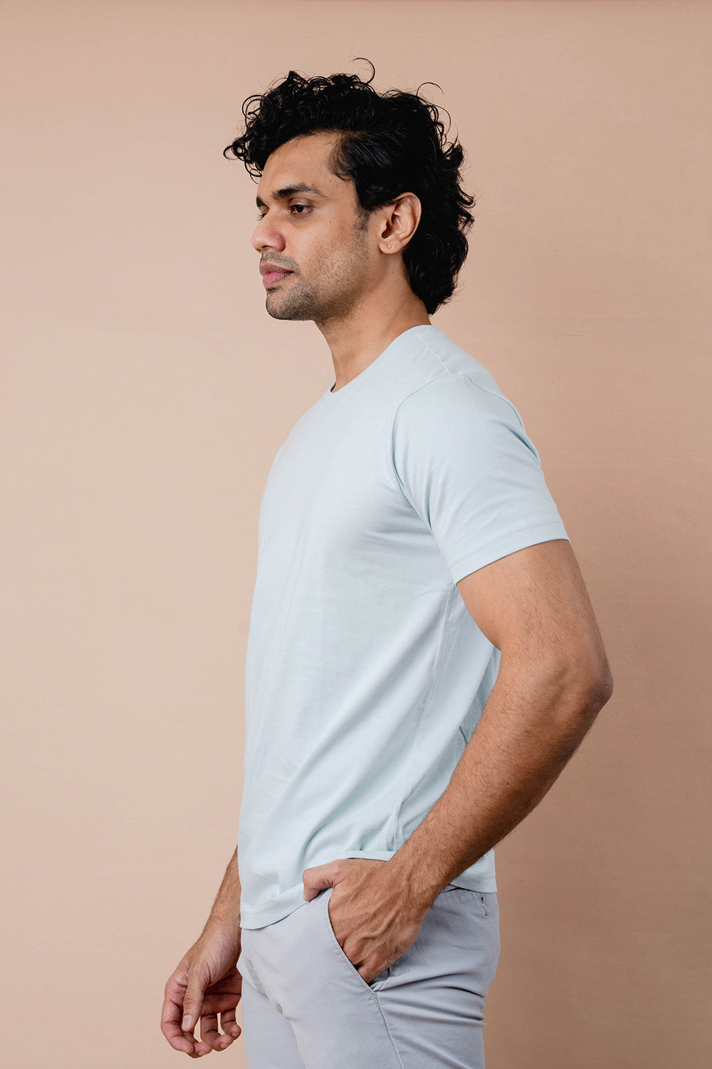 Pure Cotton Crew Neck T-shirt