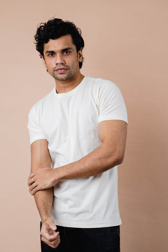 Pure Cotton Crew Neck T-shirt - COCO by Cotton Collection