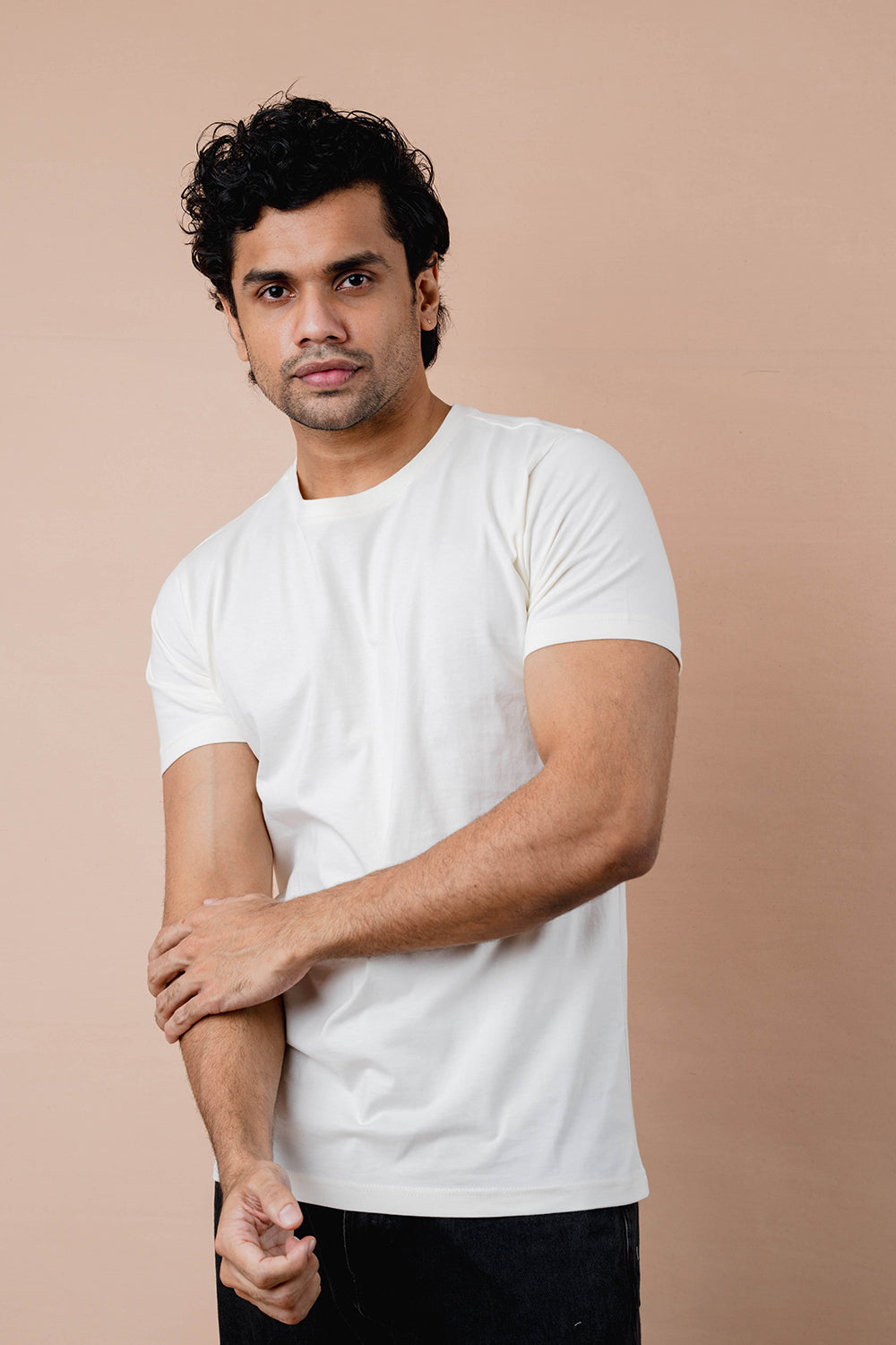 Pure Cotton Crew Neck T-shirt