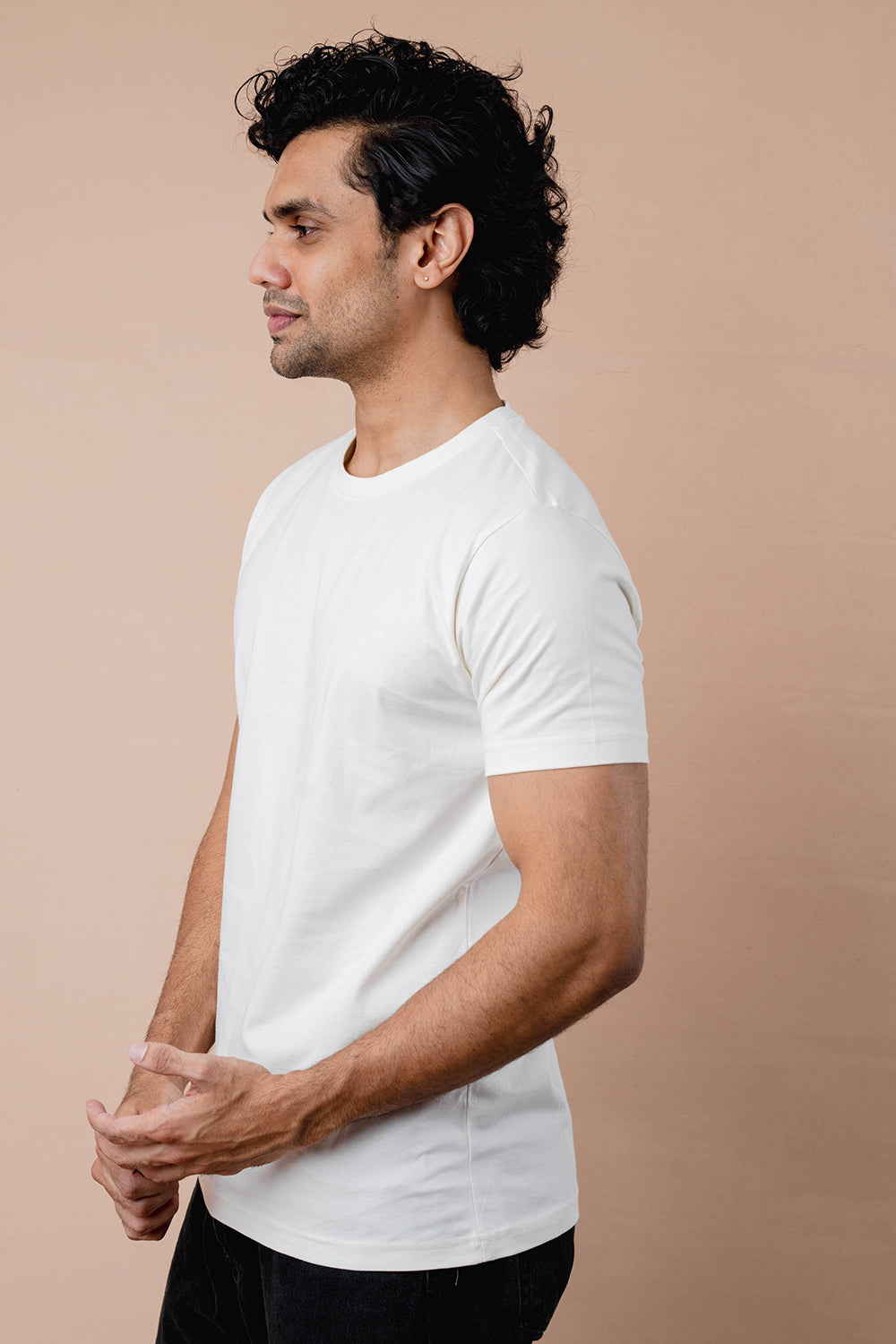 Pure Cotton Crew Neck T-shirt