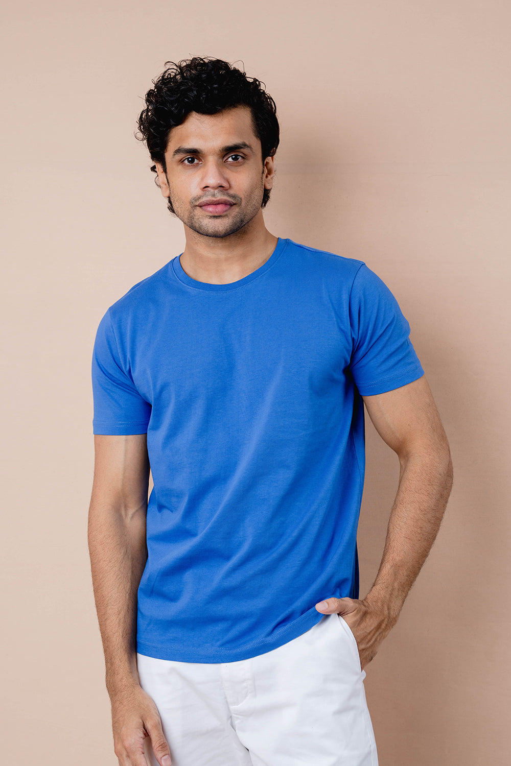 Pure Cotton Crew Neck T-shirt