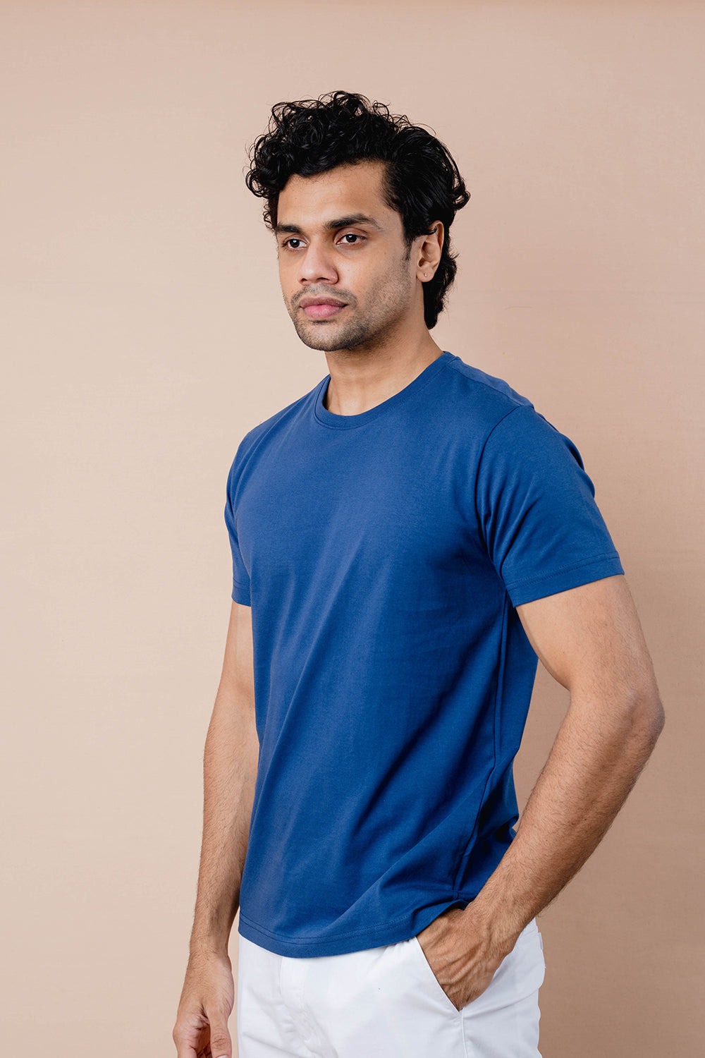 Pure Cotton Crew Neck T-shirt