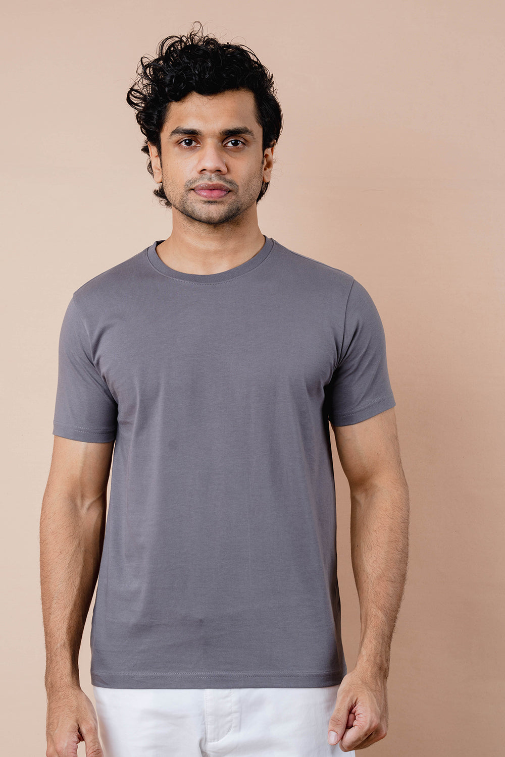 Pure Cotton Crew Neck T-shirt