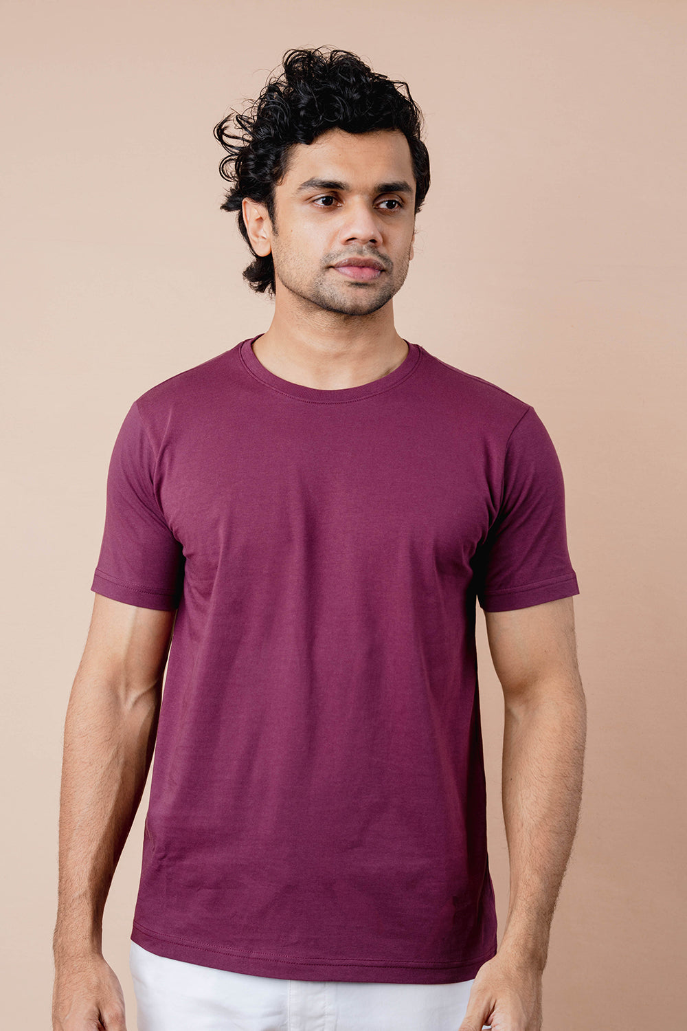 Pure Cotton Crew Neck T-shirt