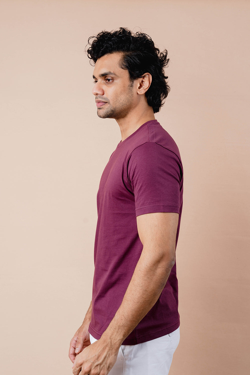 Pure Cotton Crew Neck T-shirt