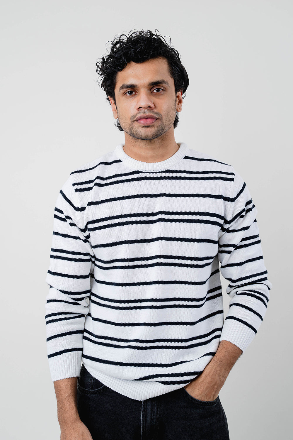 Men's Sweater - Stripe - COCO by Cotton Collection