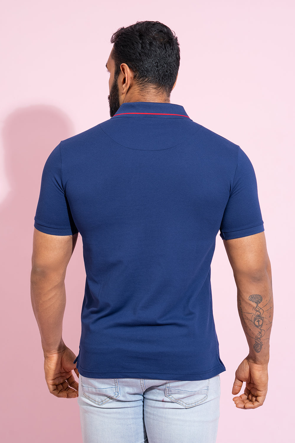 Polo T-shirt - Navy Blue - COCO by Cotton Collection