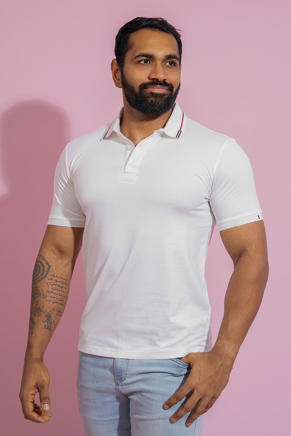 Polo T-shirt - White - COCO by Cotton Collection