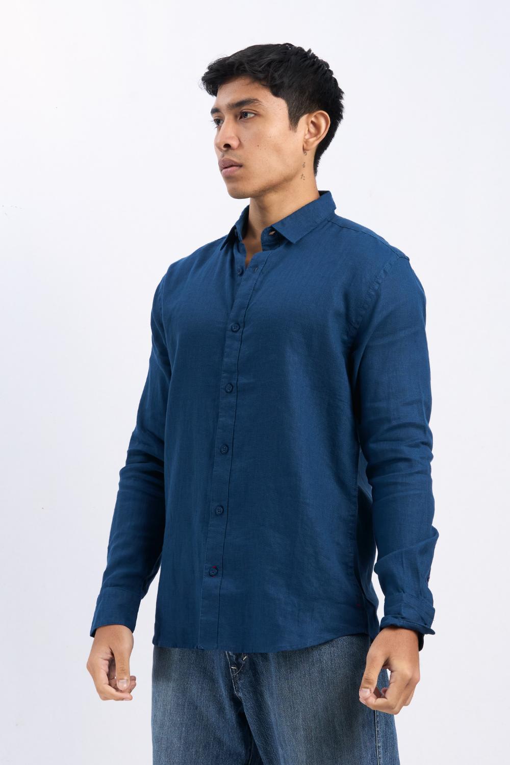 Full-Sleeve Linen Shirt - COCO by Cotton Collection