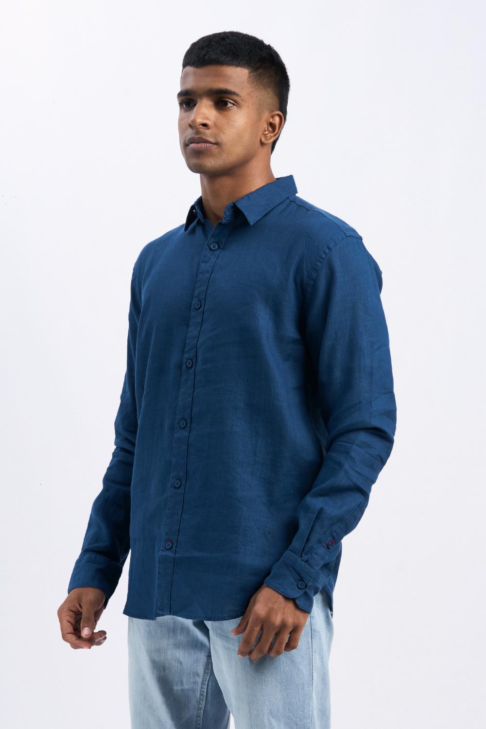 Full-Sleeve Linen Shirt - COCO by Cotton Collection