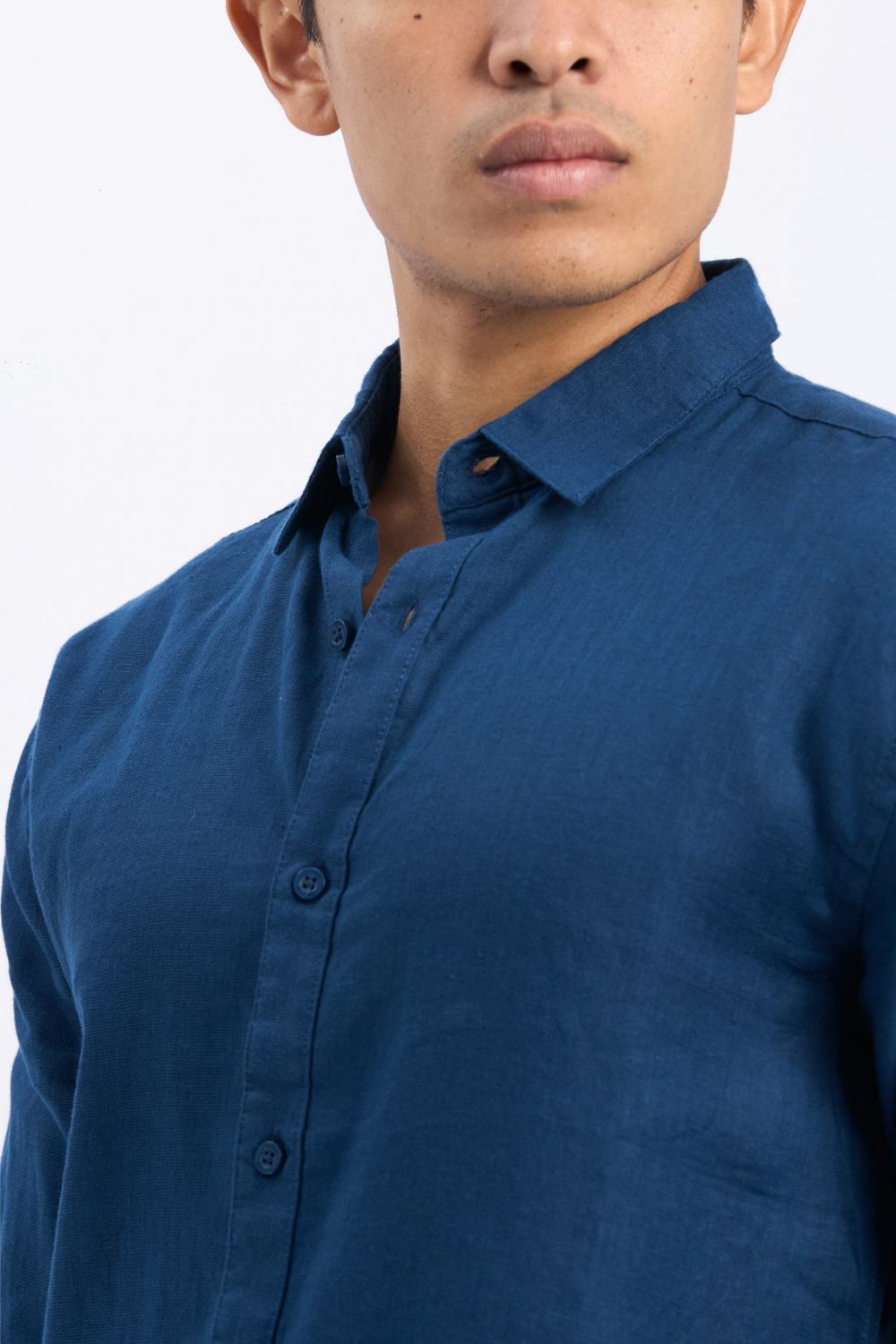 Full-Sleeve Linen Shirt - COCO by Cotton Collection