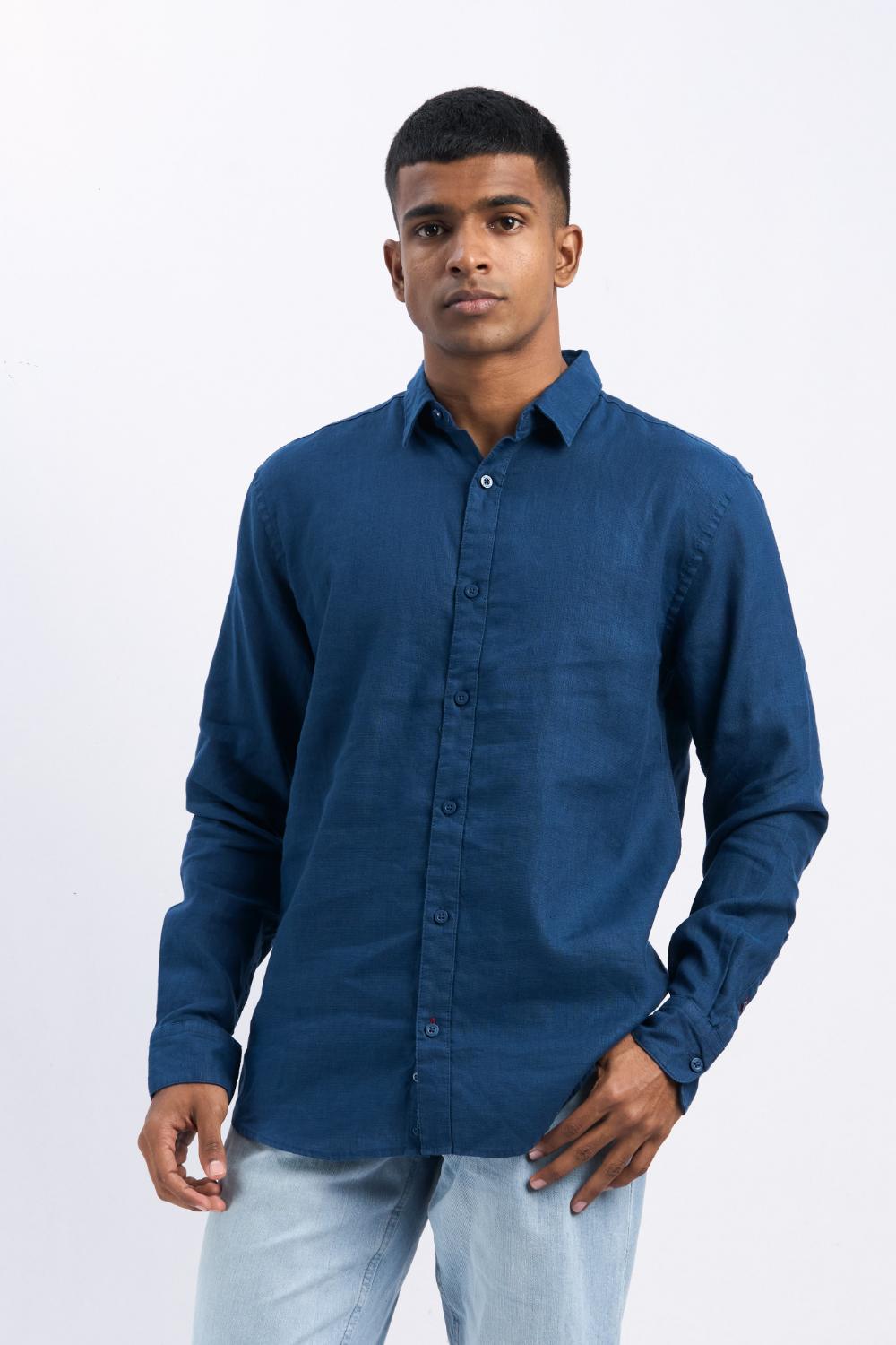 Full-Sleeve Linen Shirt - COCO by Cotton Collection
