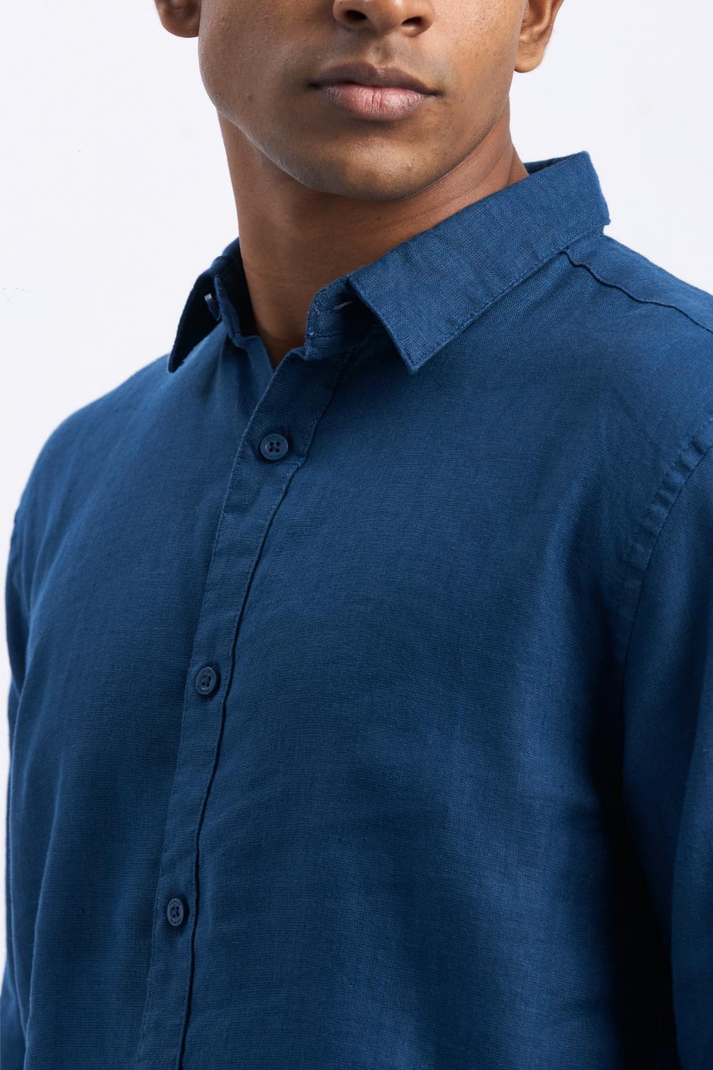 Full-Sleeve Linen Shirt - COCO by Cotton Collection