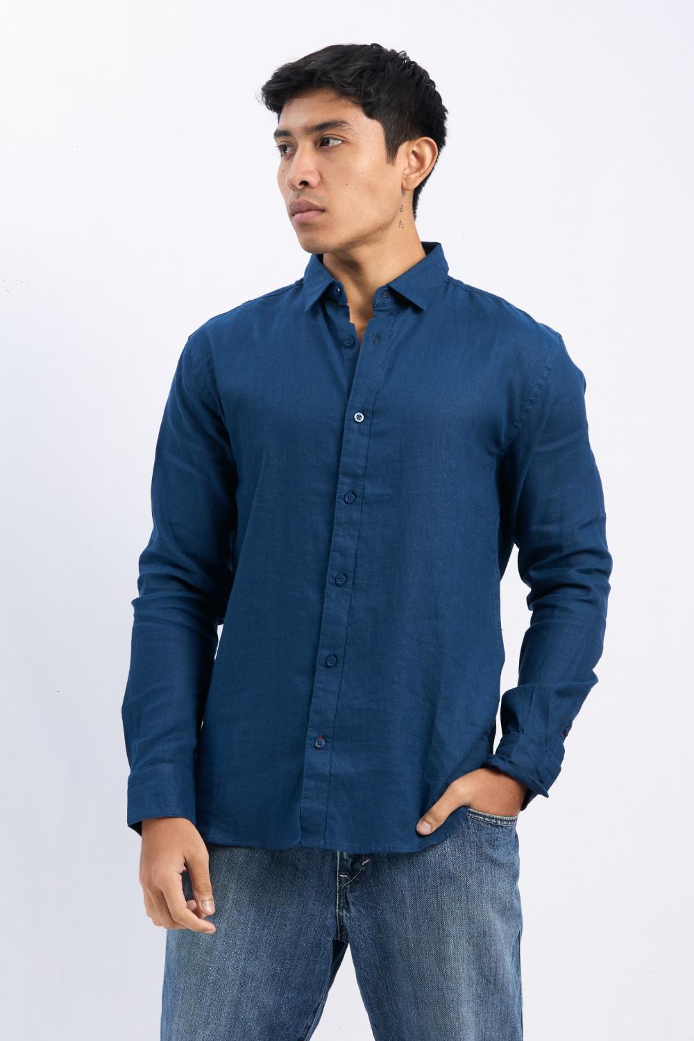 Full-Sleeve Linen Shirt - COCO by Cotton Collection