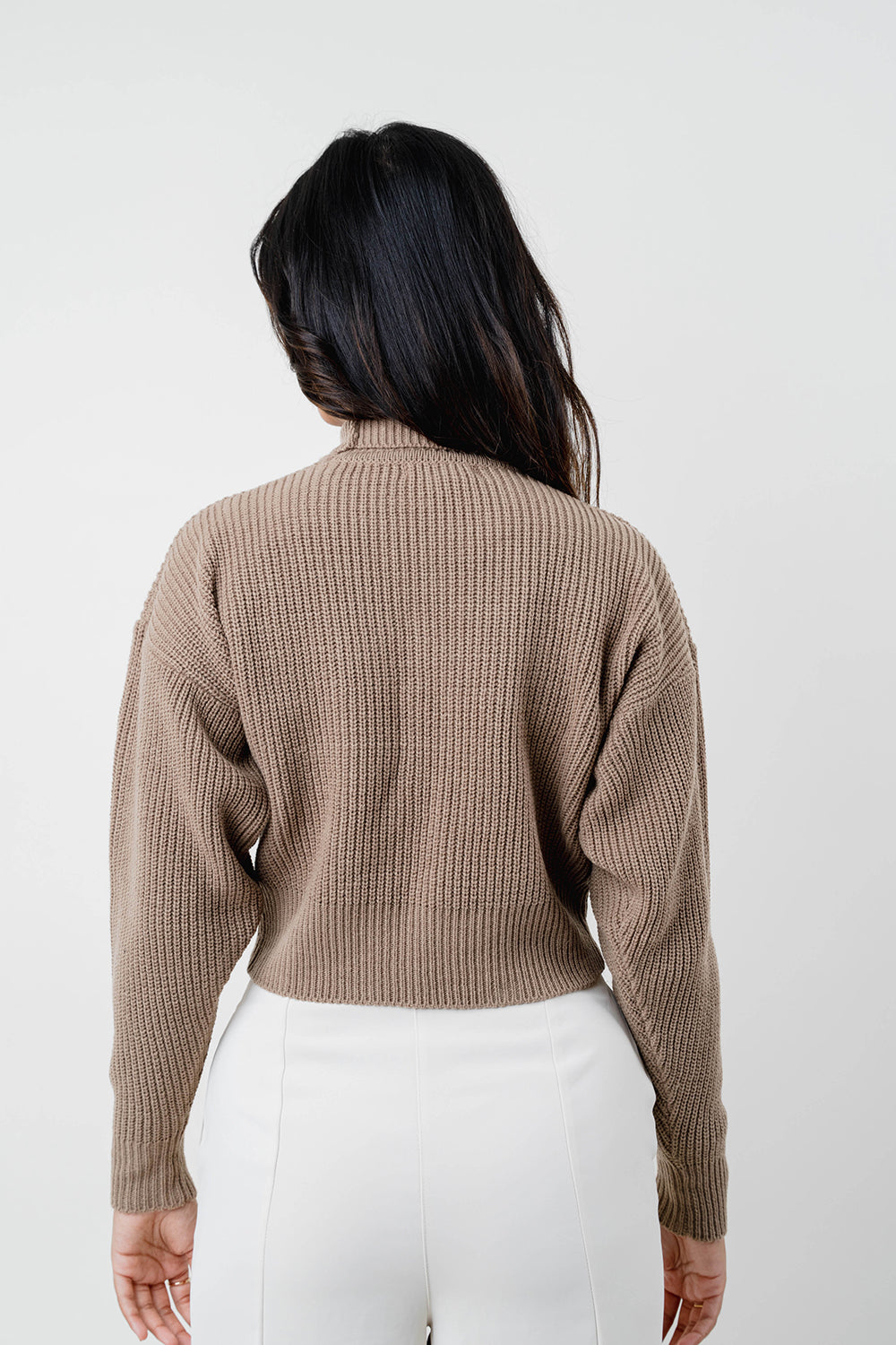High Neck Crop Sweater - COCO by Cotton Collection