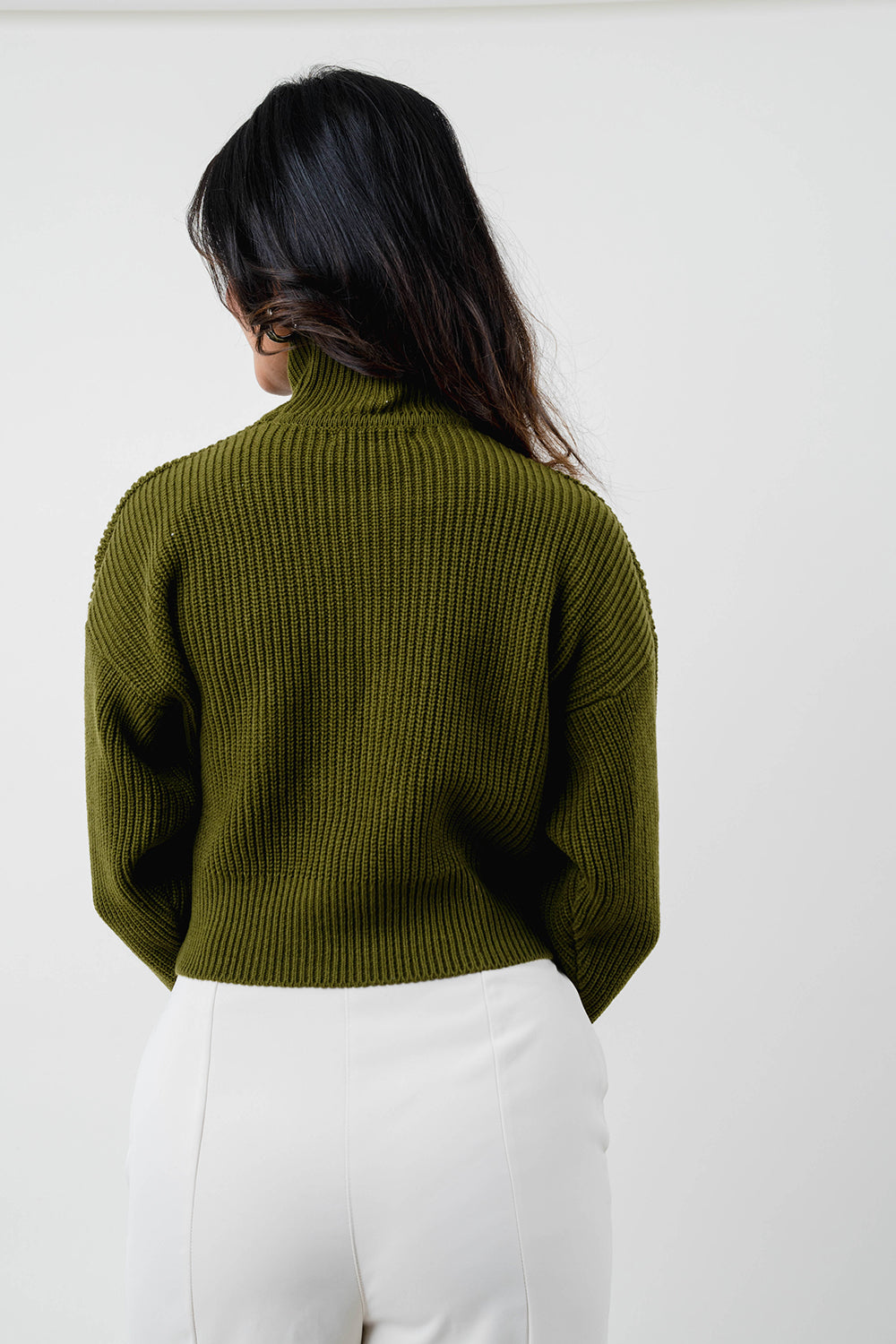 High Neck Crop Sweater - COCO by Cotton Collection