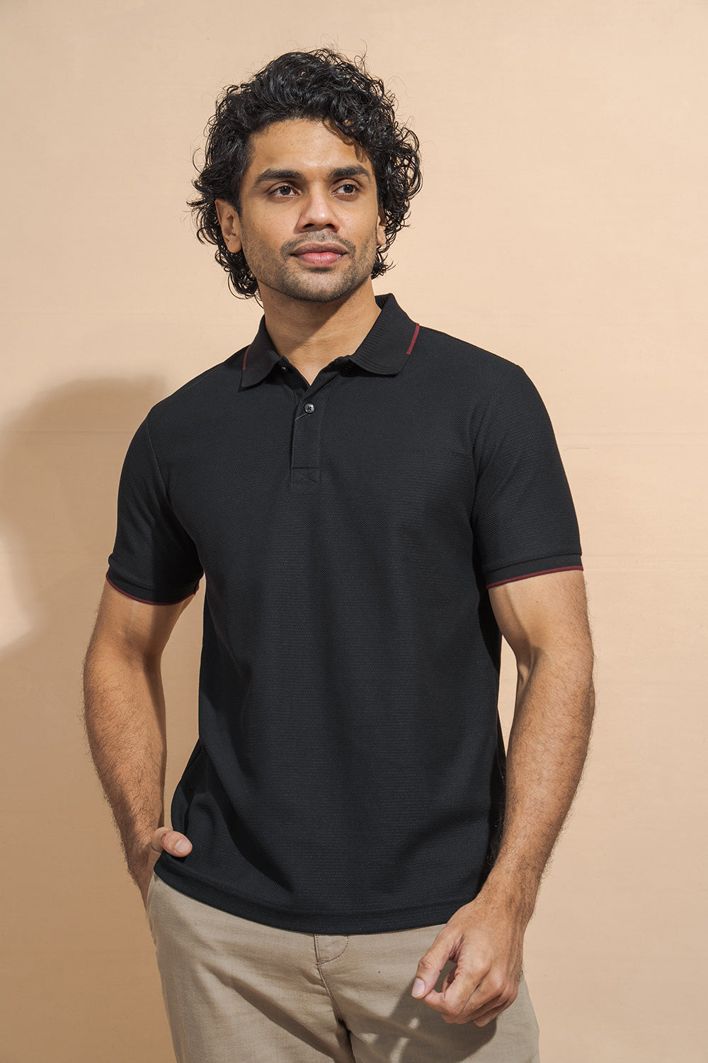Polo T-shirt with Piping - COCO by Cotton Collection