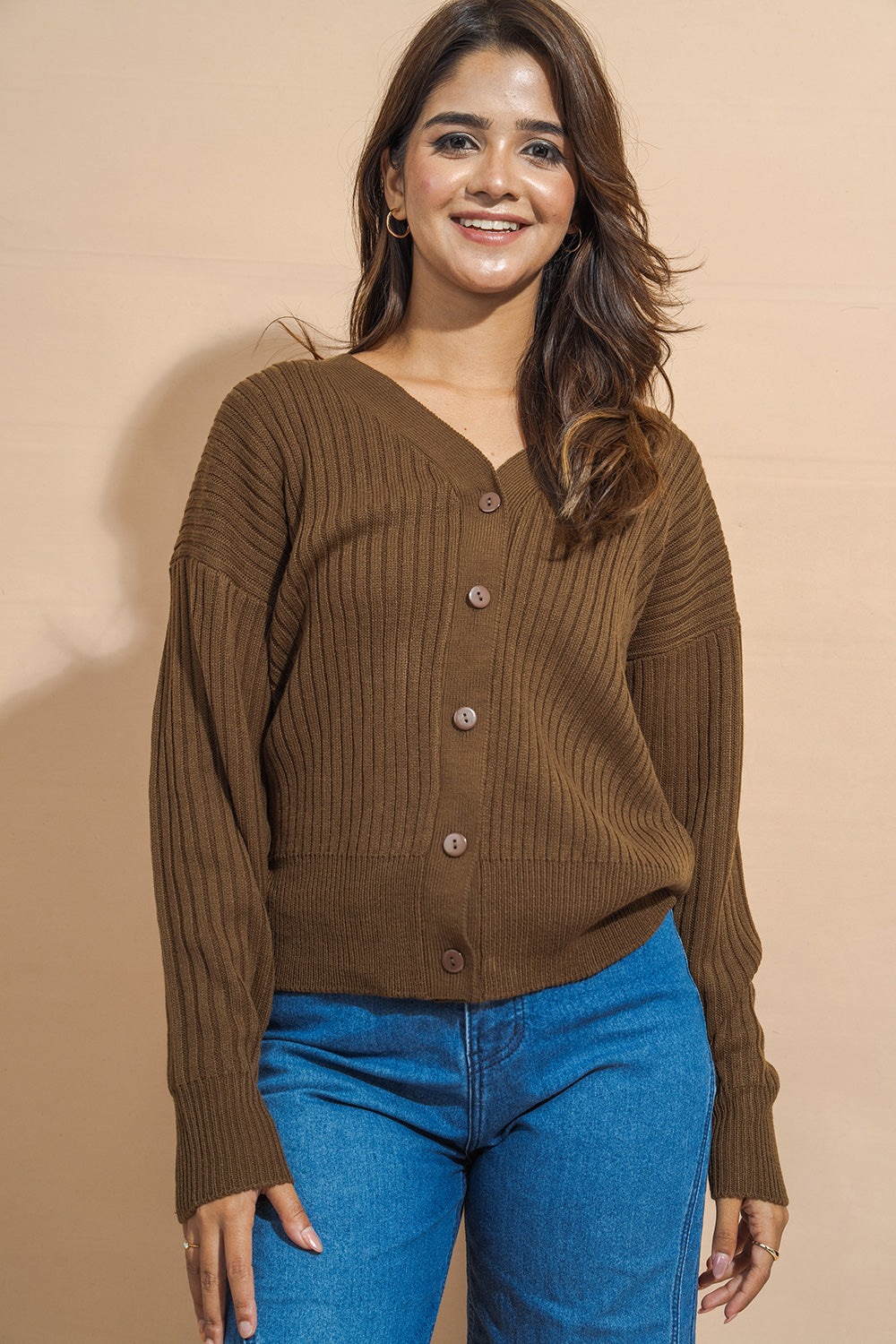 V-Neck Cardigan - COCO by Cotton Collection