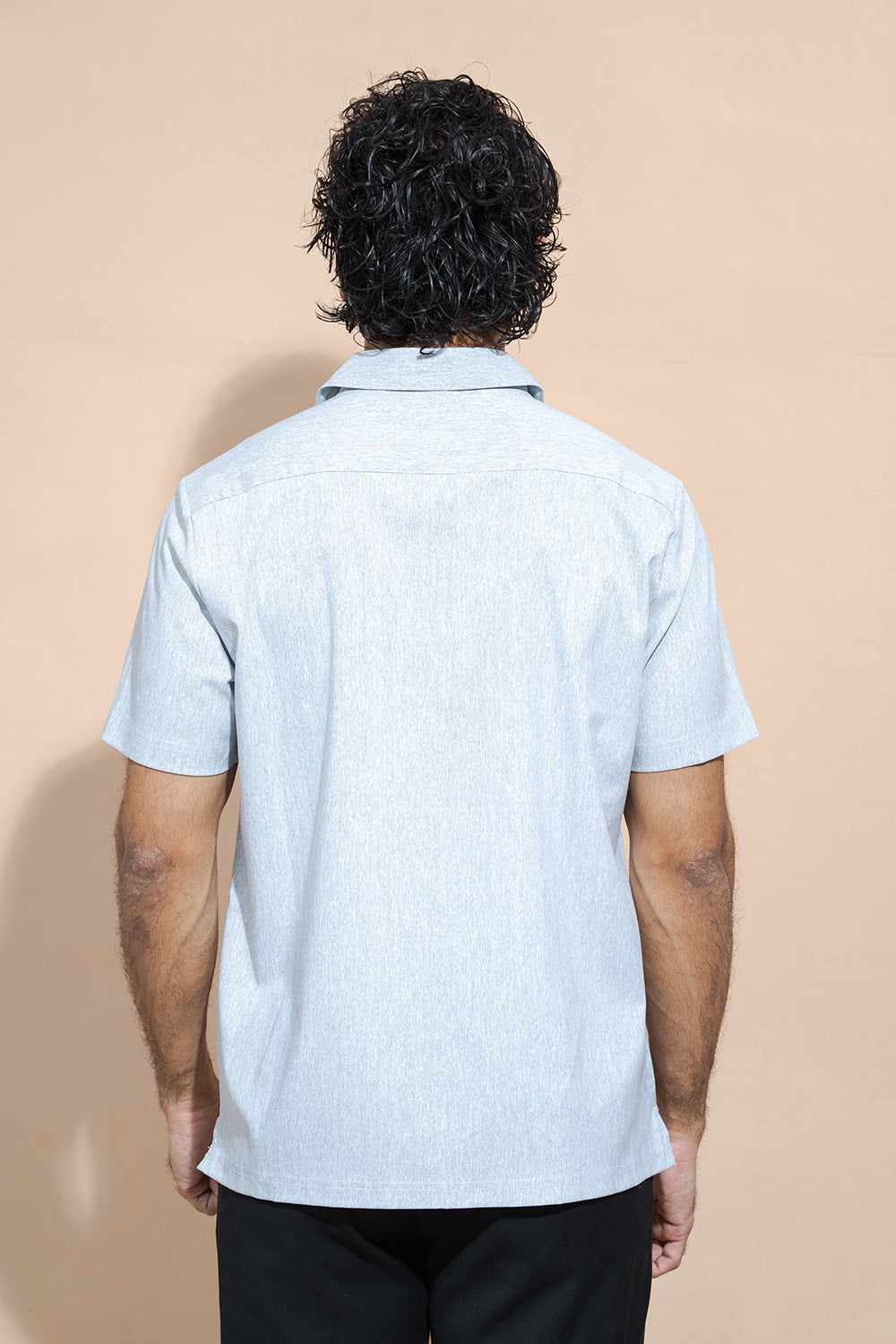 Regular Collar Short Sleeve Button-Down Shirt - COCO by Cotton Collection