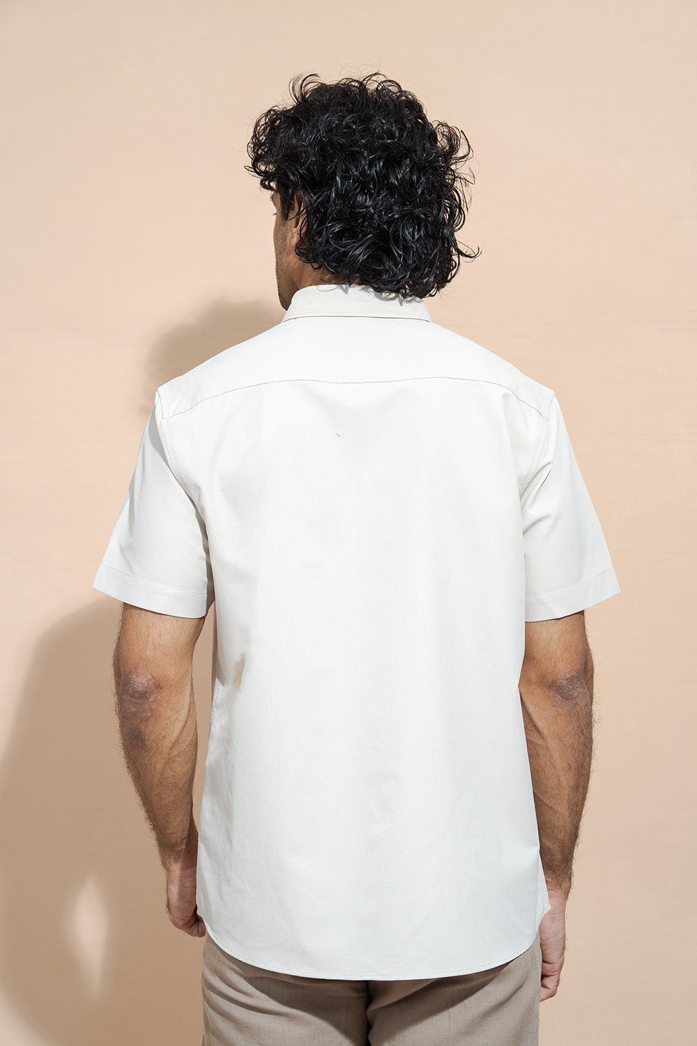 100% Cotton Regular Collar Short Sleeve Button-Down Shirt - COCO by Cotton Collection