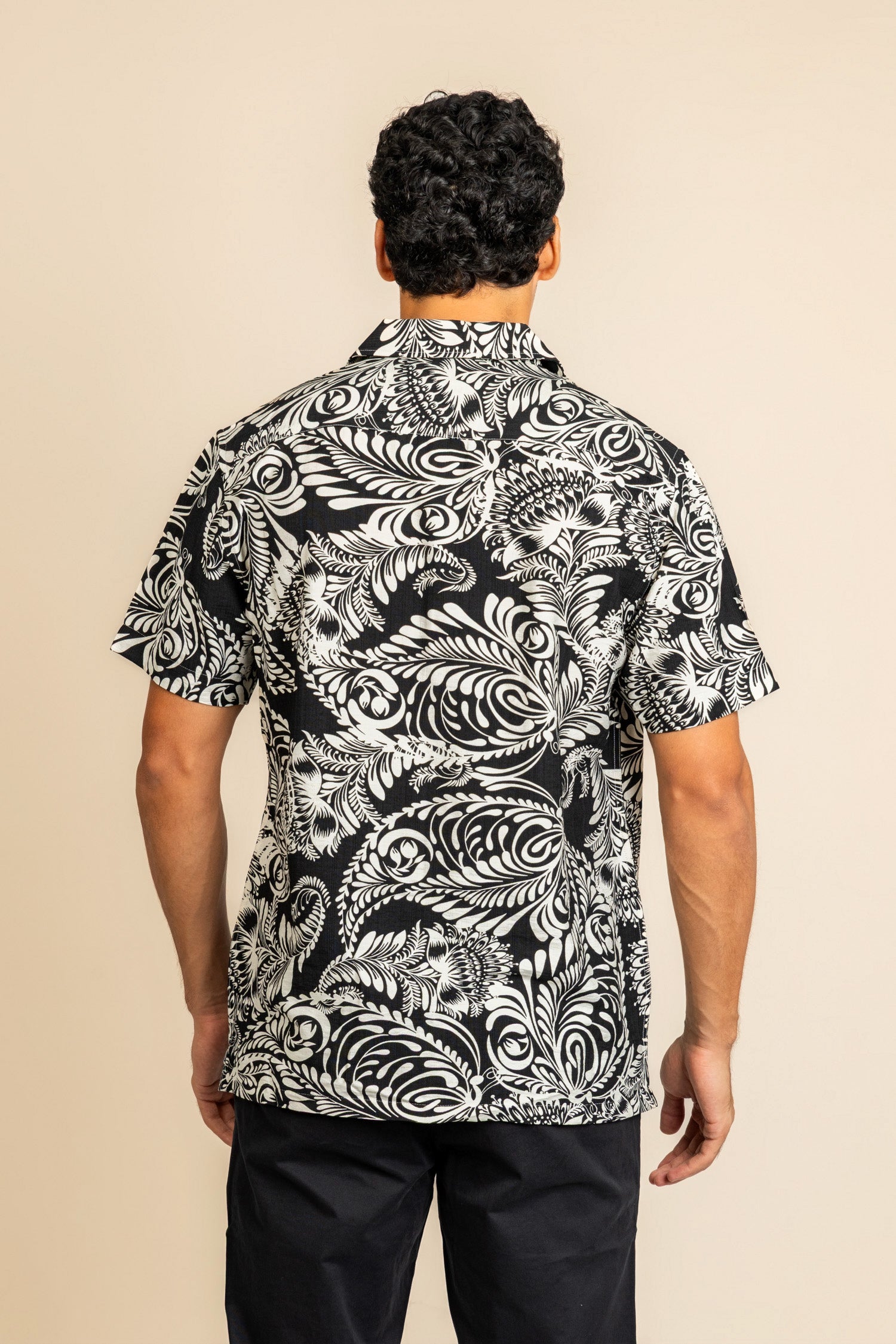 Printed Black Shirt - COCO by Cotton Collection